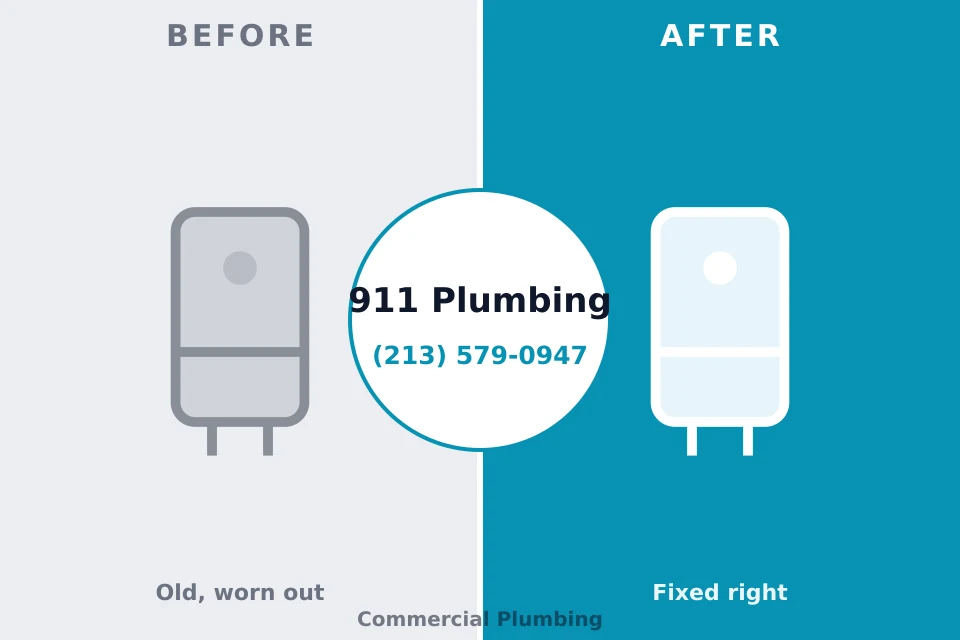 Before and after: plumbing company Hazel Park, MI